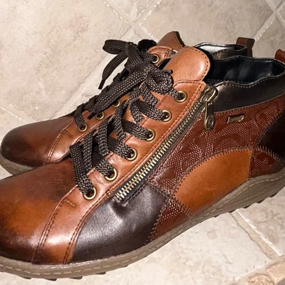 Remonte Women’s Leather Lace Up Boots - Picture 1 of 7